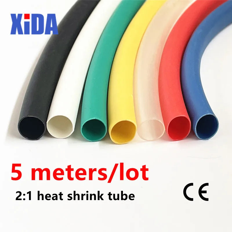 5Meters/Lot Black 1mm 1.5mm 2mm 2.5mm 3mm 3.5mm 4mm 5mm 6mm 