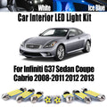 Canbus For Infiniti G37 Sedan Coupe Cabrio 2008- 2011 2012 2013 LED Interior License Plate Map Dome for