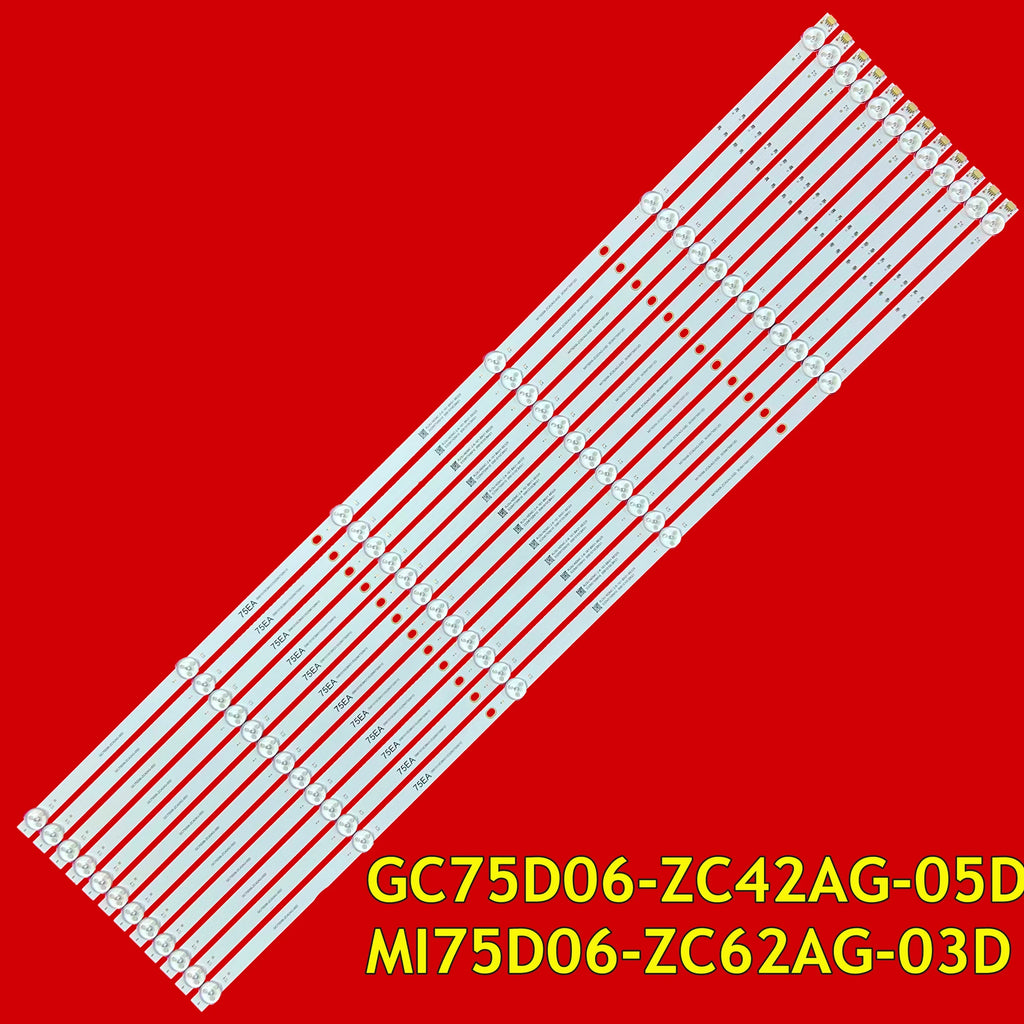 LED Backlight Strip for L75M7-EA L75R8-A MI75D06-ZC62AG-03D GC75D06-ZC42AG-05D - Replacement TV Backlight
