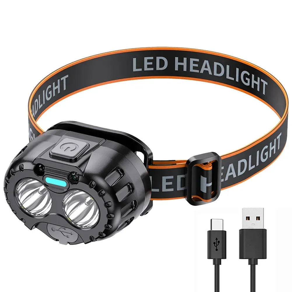 Super Bright Led Headlamp Use 18650 Battery Rechargeable Fishing Headlight Outdoor Hunting Camping Waterproof Head Light