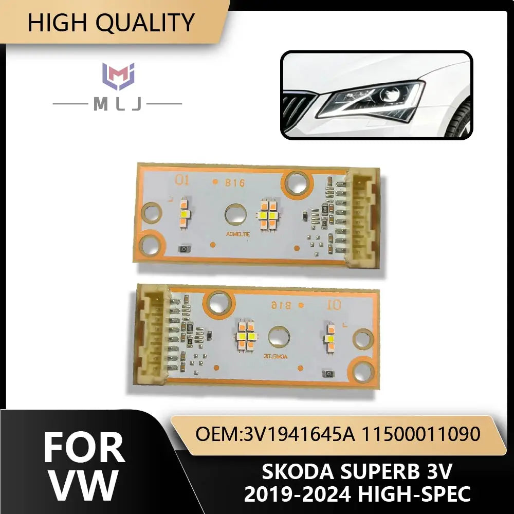 LED Headlight Angel Eye Circuit Board Chip Radiator Module For Vauxhall Skoda Superb 3V 2015-2024 for Skoda