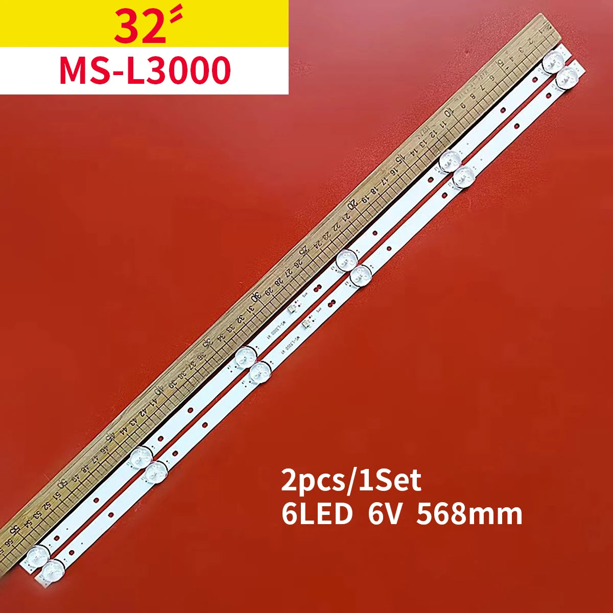6LED(6V) 568mm LED Strip For MS-L3000 V1 PTV3215ILED 3215ILE