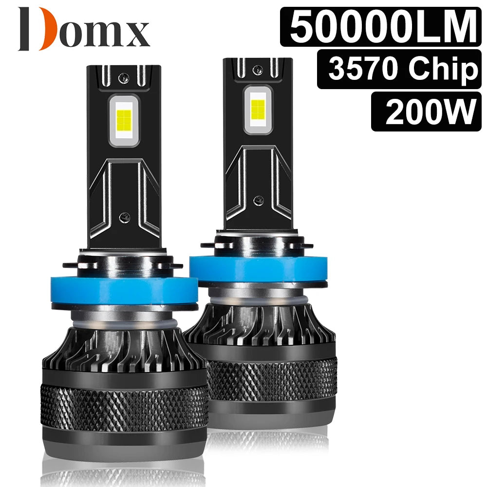 DOMX H4 H7 Car LED Headlight H1 H8 H11 HB3 HB4 9005 9006 LED