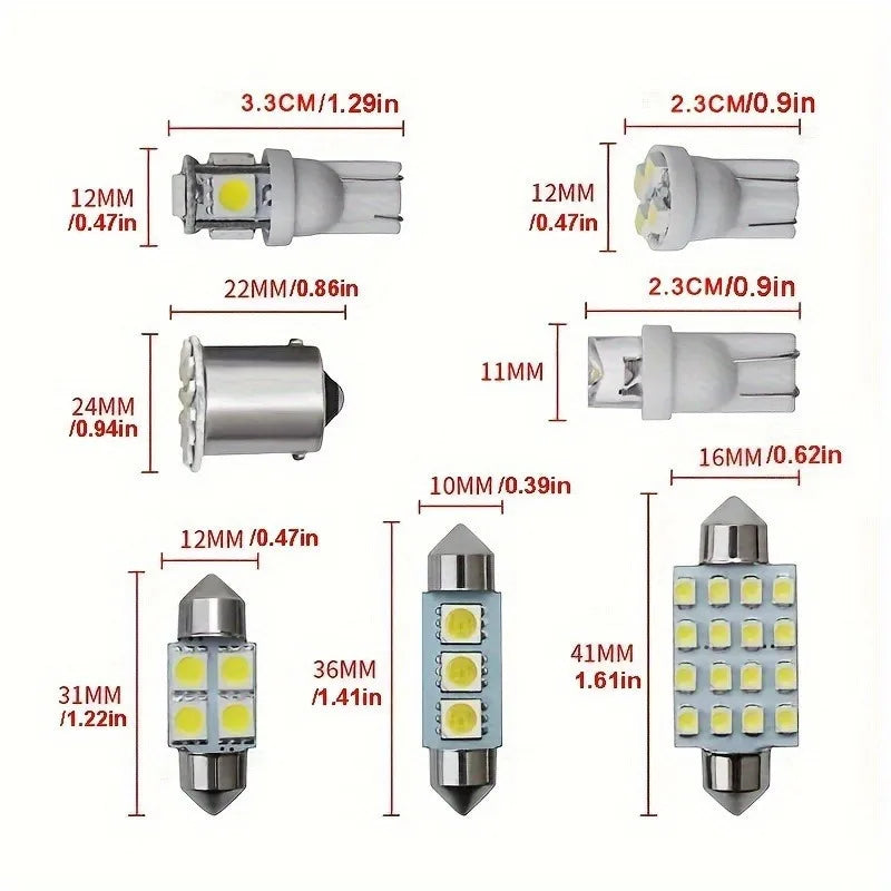 42pcs/20pcs Car LED Combination Set Lamp T10 Wide Lamp Doubl