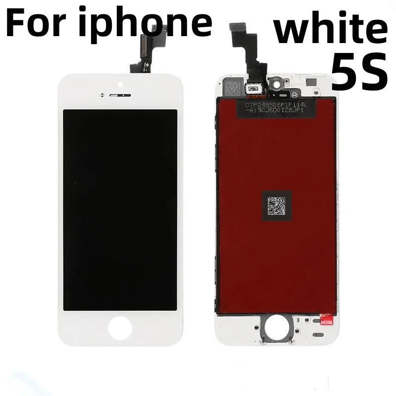 Lcd Display For Iphone 4 4S 5 5S 6 6S 7 8 Plus 7P 8P Black White Lcd Replacement Screen Digitizer Assembly With Repair Tools