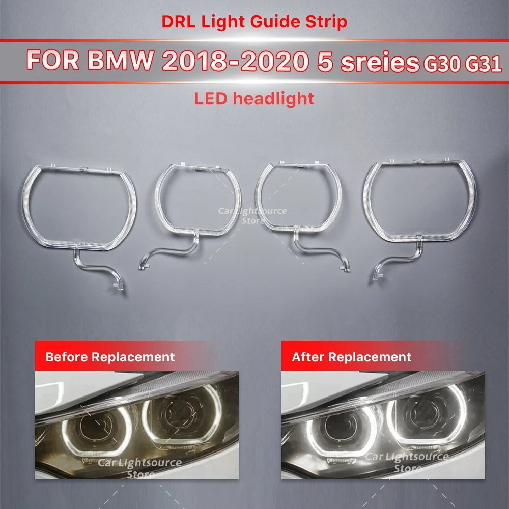 DRL board DRL Light guide plate Headlight Daytime Running Light Guide Tube Strip Angel Eyes for BMW G30 G31
