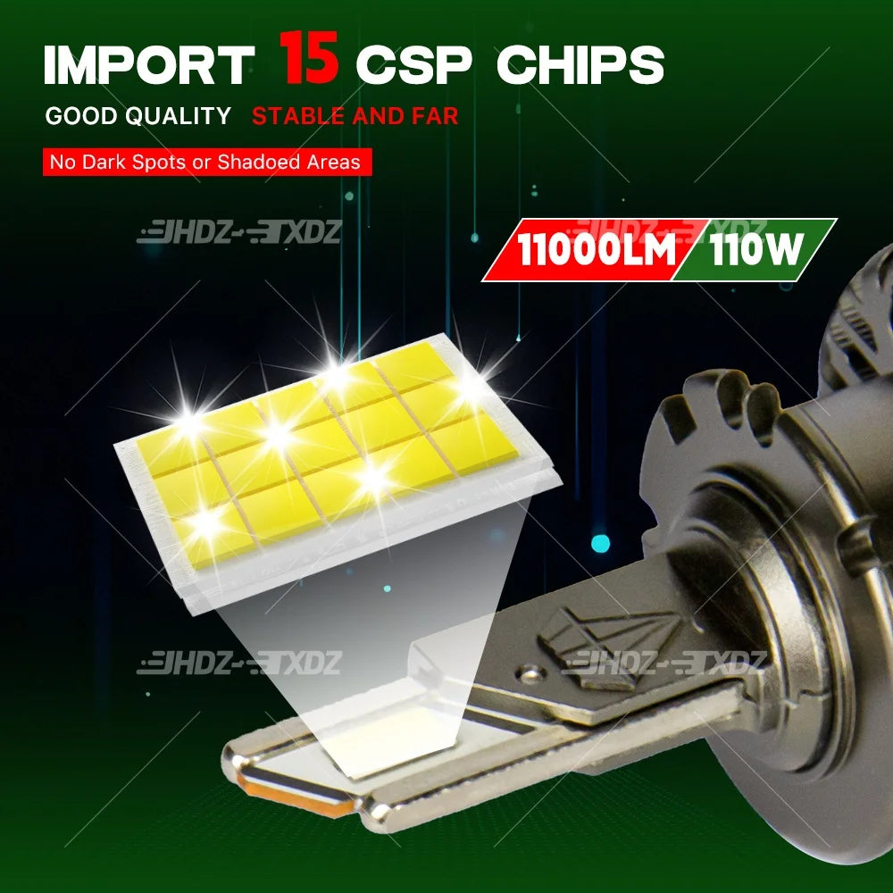 Headlight Bulbs 6000K 22000LM Turbo Lights For Acura TL 2006-2014 Auto Lamp Xenon HID Conversion Kit for