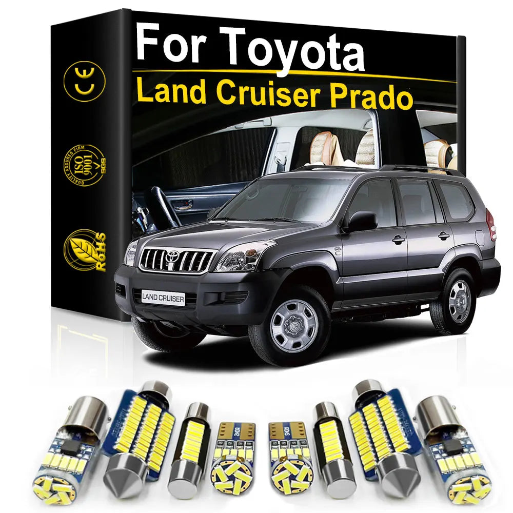 Car Interior LED Light Kit For Toyota Land Cruiser Prado 120
