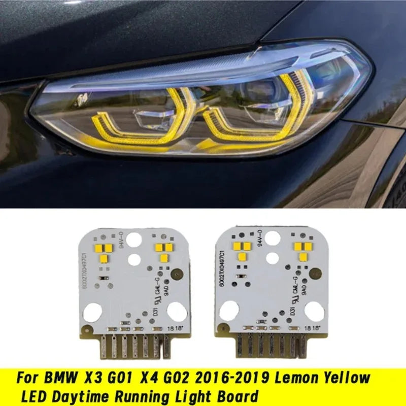 Angel Eye Daytime Running Light Module for BMW X3 G01 G08 X4 G02 Lemon Yellow 2016-2019 for BMW G01 G02 G08
