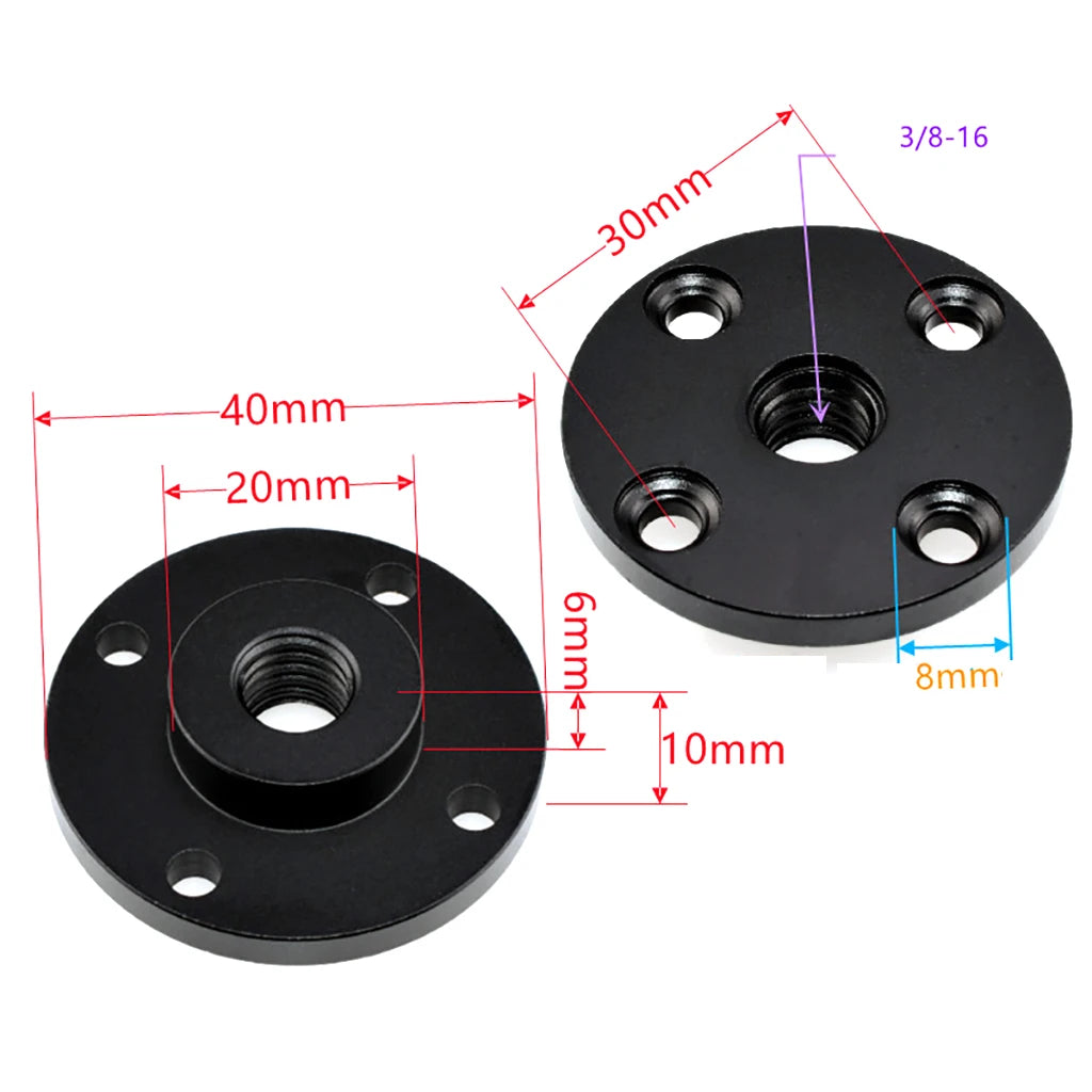 Metal Plate Wall Mount 1/4 3/8 Thread Magic Arm Fixed Base for Webcam Projector Holder Monitor Light Stand DSLR Camera Bracket