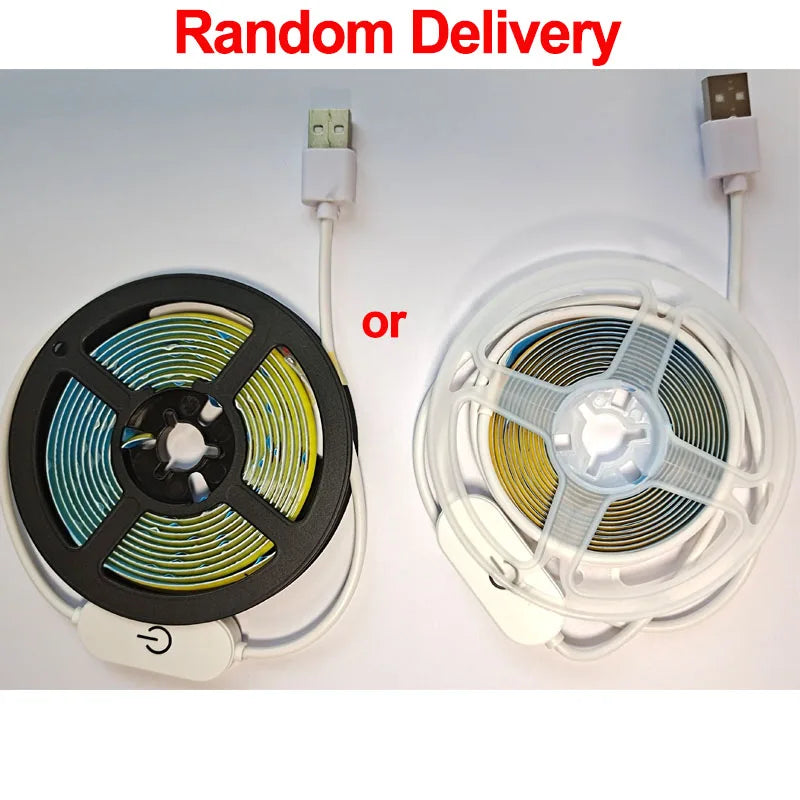 COB Lights LED Strip Touch Dimmer Flexible Diode Tape 5V USB