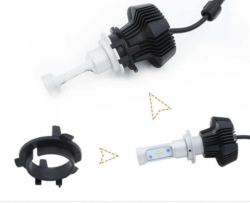 10PCS H7 LED Holder Car Universal Headlight Base Bulb Socket