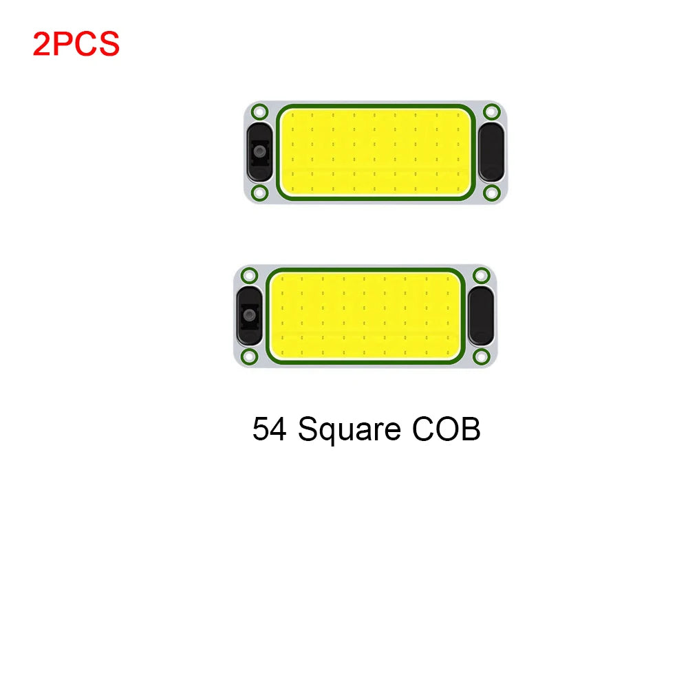 1/2PCS LED Car Interior Light 12V 24V Highlight COB Cabin Car Reading Night Strip Light with On Off Switch For Lorry Truck RV