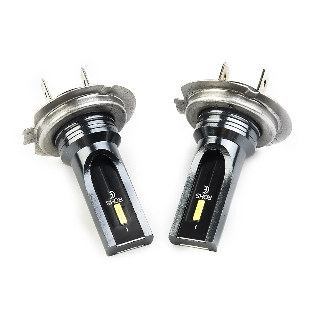2pcs 12V-24V 6SMD H7 LED Headlight Mini Bulb Hi/Low Bulbs Be