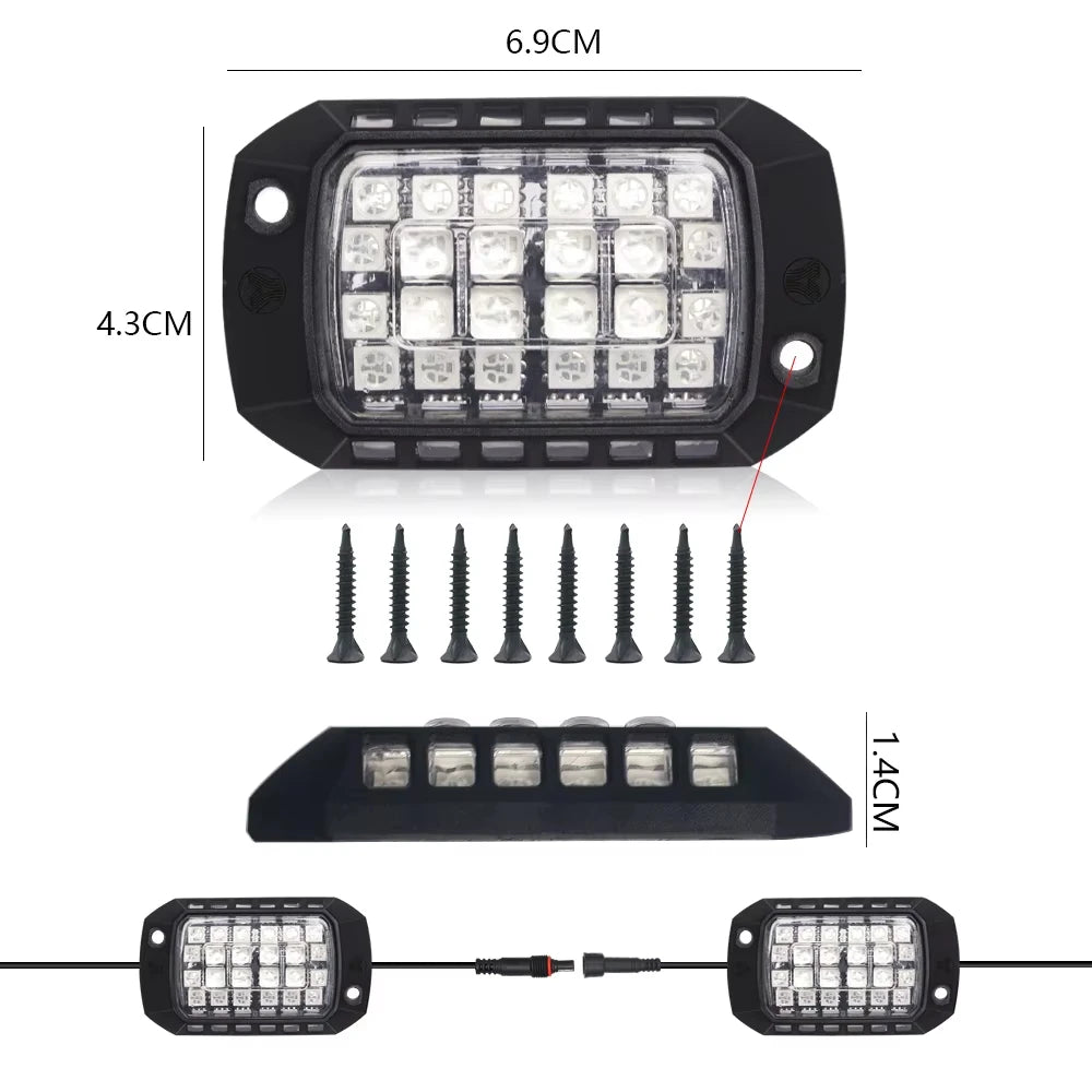RGB LED Ambient Light Remote APP Control Waterproof Super Br