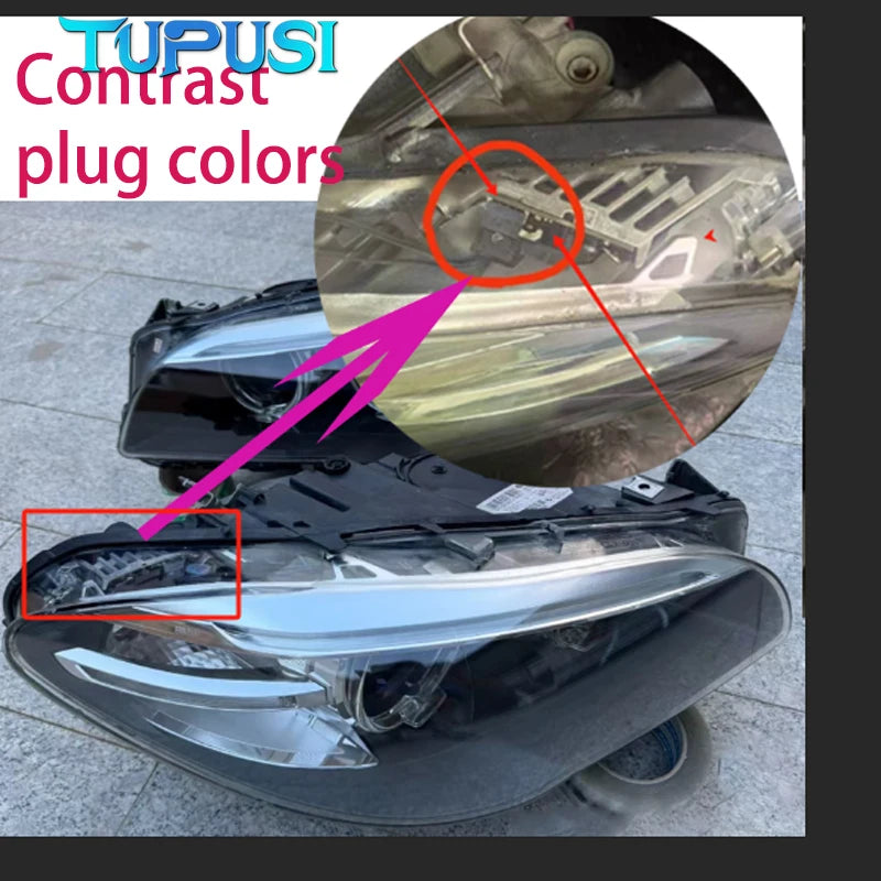 Angel Eye for BMW 5 Series F10 F18 2011-2017 Eyebrow Light Daytime Running Beige Plug Version Car CHIP Guide