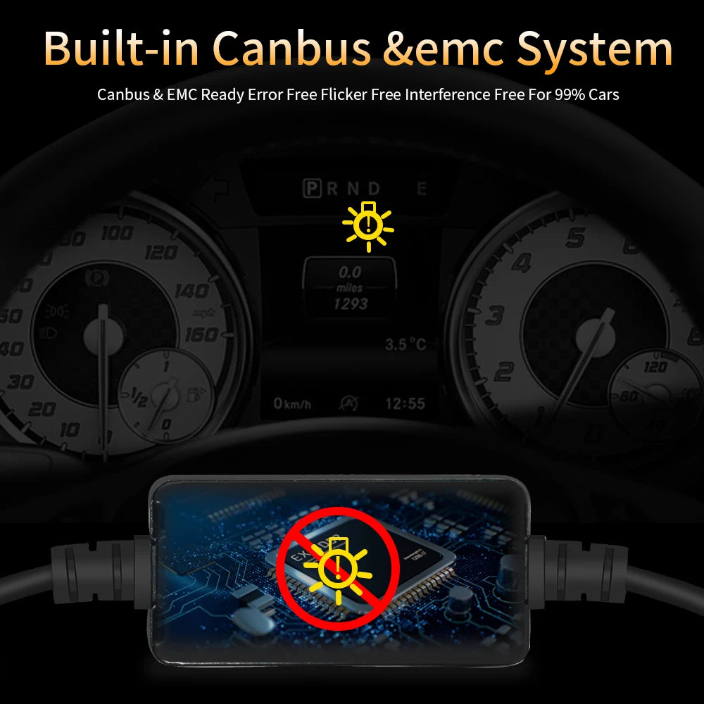 Canbus Car LED Headlight H4 LED H7 LED H8 H9 H11 H1 9005 HB3
