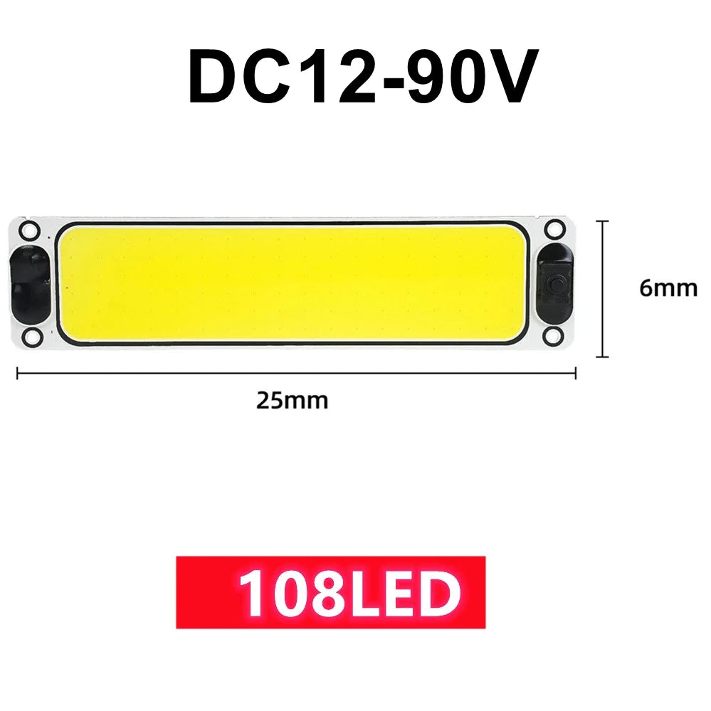 2 1PCS Ultra-bright LED Light Source with Switch Chip Reading Night Light 12-90V Interior Light Ceiling Lamp Car Camper Boat