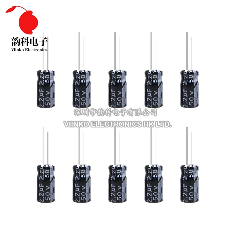 120pcs Electrolytic Capacitor Assortment Kit 12Values 1uF - 