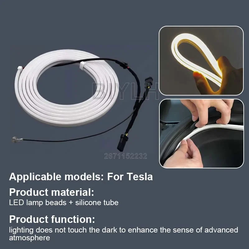 For Tesla Model 3 2021-2023 Front Trunk Ambient Light Model 