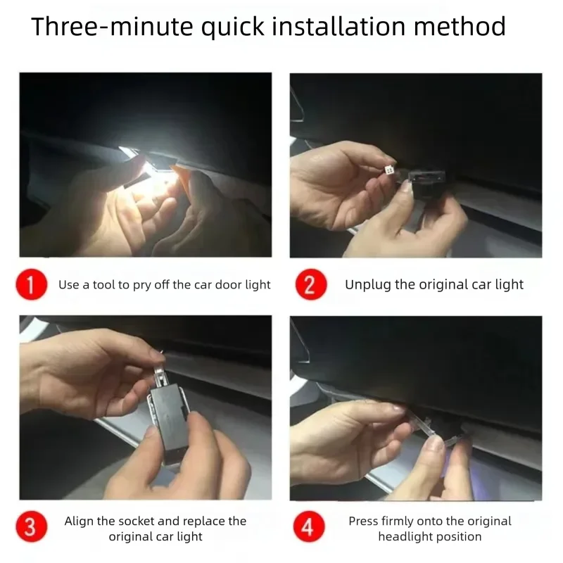 For BYD Denza B5 Denza B8 2024+ LED Door Welcome Lights Door