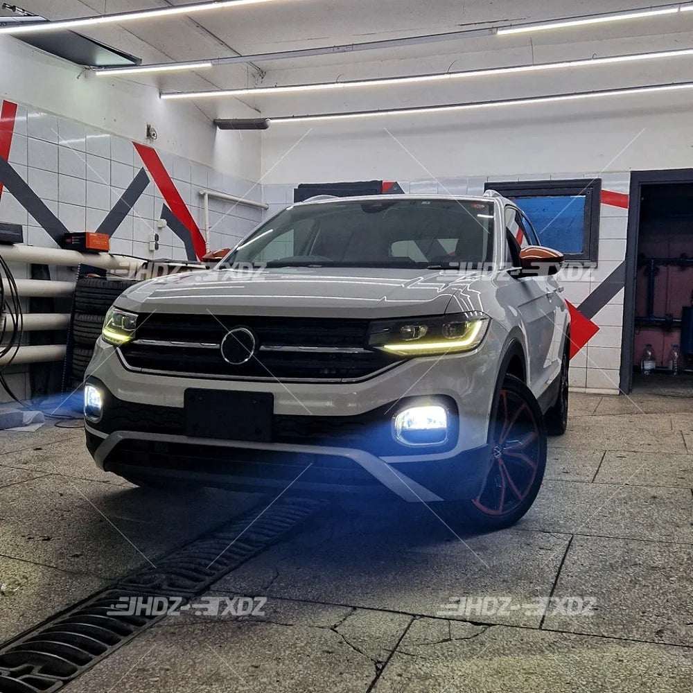 DRL LED Boards Angel Eyes For Volkswagen T-CROSS Tcross 2019-2023 Headlight Daytime Running Light Module
