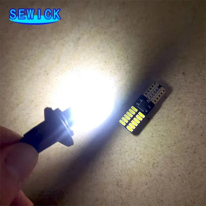 100pcs 12V/24V Canbus T10 W5W 194 501 Car LED Interior Instr