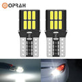 Oprah 2PCS T10 W10W W5W Canbus Light Bulbs Super Bright 4014