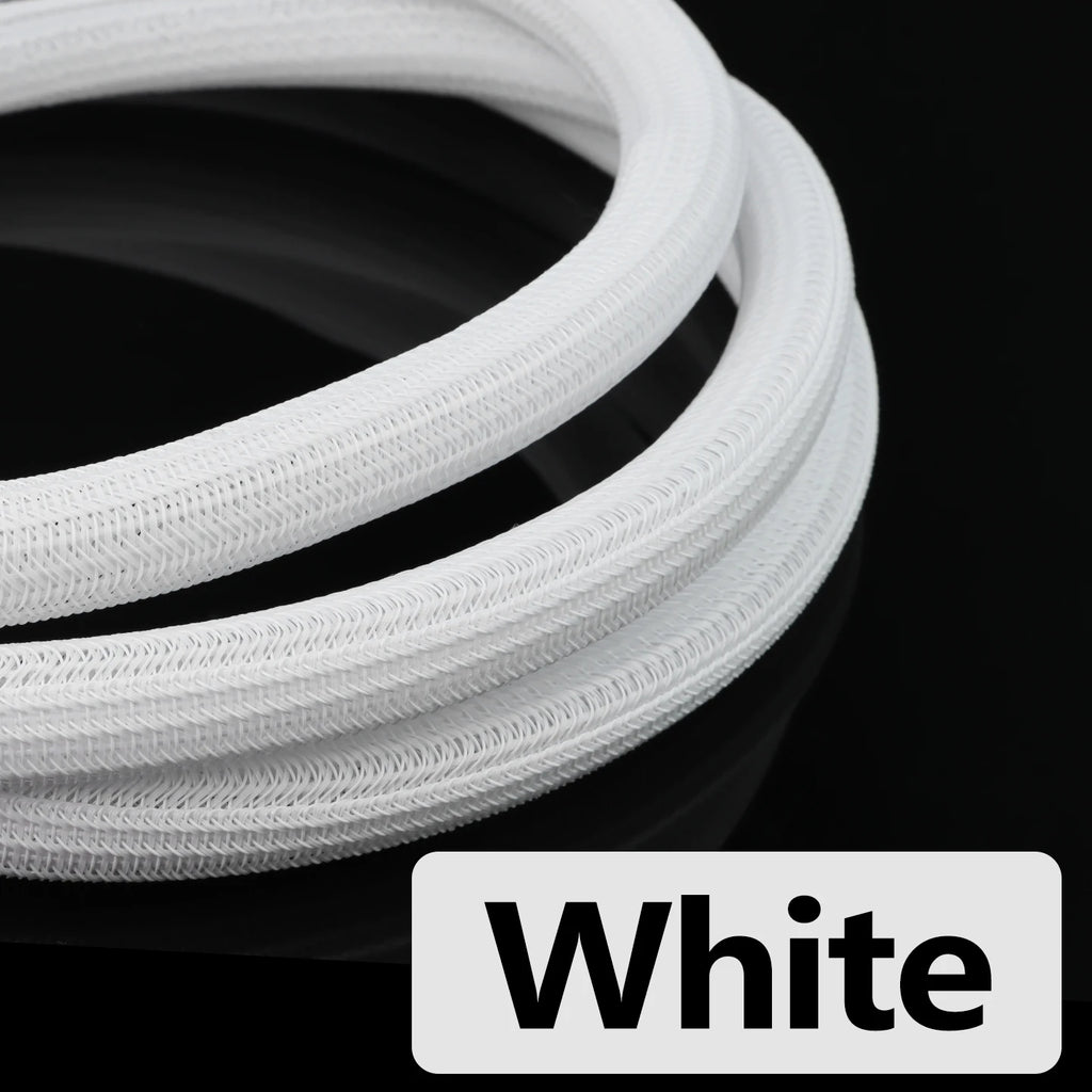 3/8meters PET Braided Cable Sleeve 3mm 32mm Self-Closed Sheath High Protection Wear Resistant Insulated Sleeving Wire Organizer