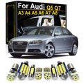 Interior LED Light Bulbs Kit For Audi A3 S3 8L 8P 8V A4 S4 B