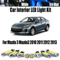 11-Piece LED Interior Light Kit for Mazda - Canbus Error-Free Interior Bulbs