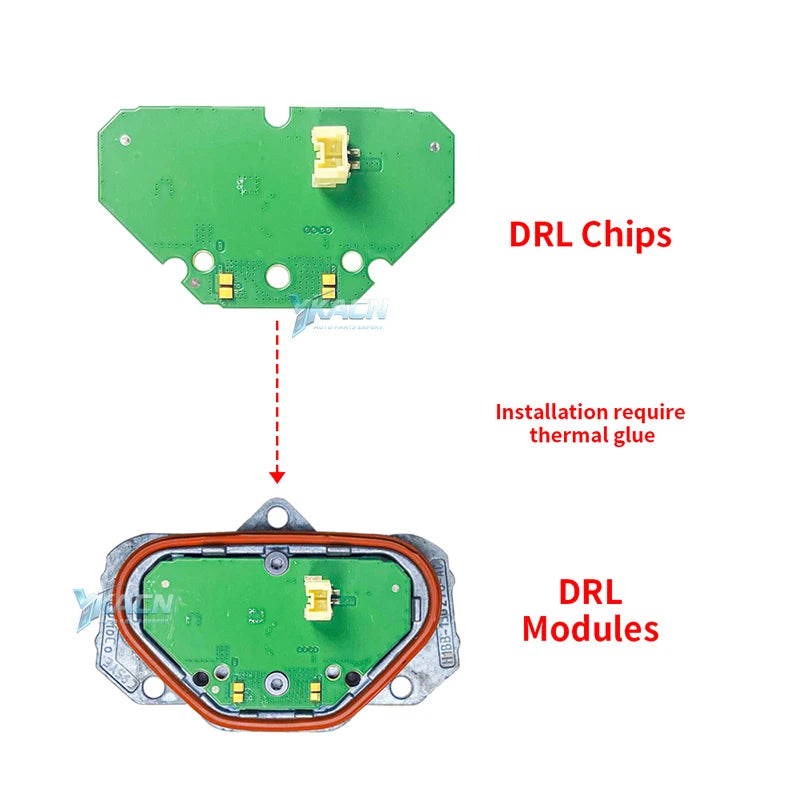 Angel Eye DRL Board Chip For Ford Fiesta MK7 MK8 17-21 Focus MK4 C519 Daytime Running Light H1BB-13D278-AC