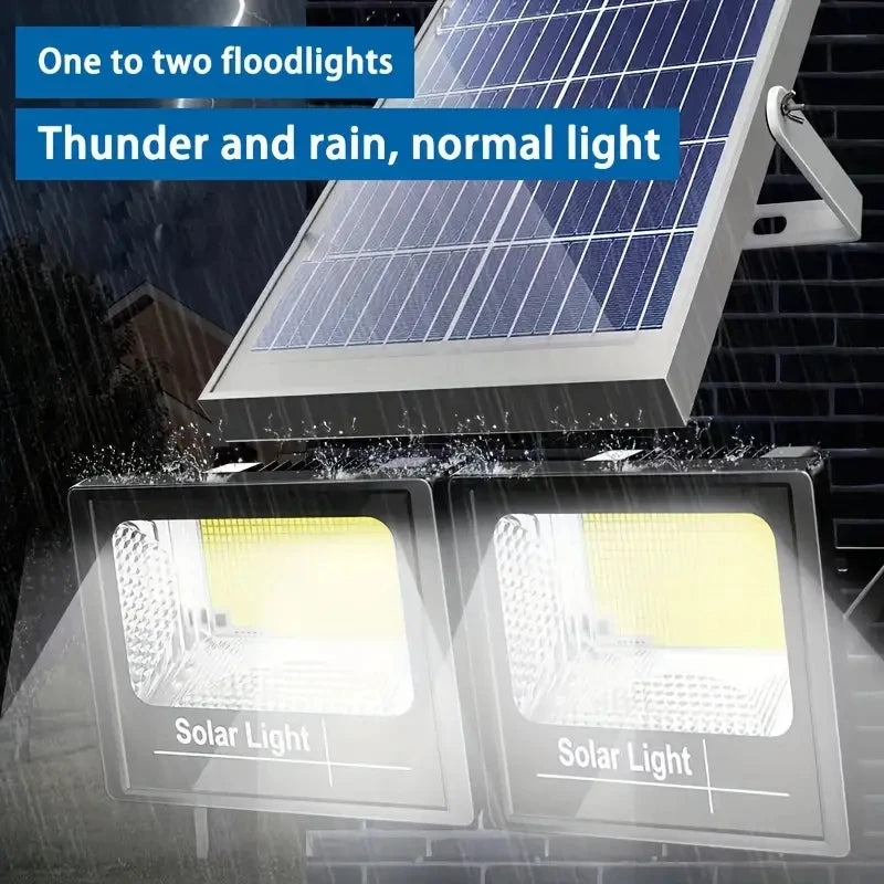 400W Led Solar Light High bright 2 Head Flood Light Waterpro