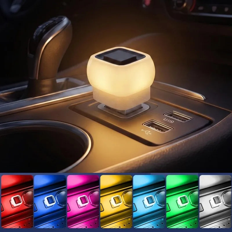 2pcs USB Powered Car Interior LED Ambient Light Plug Play Mi