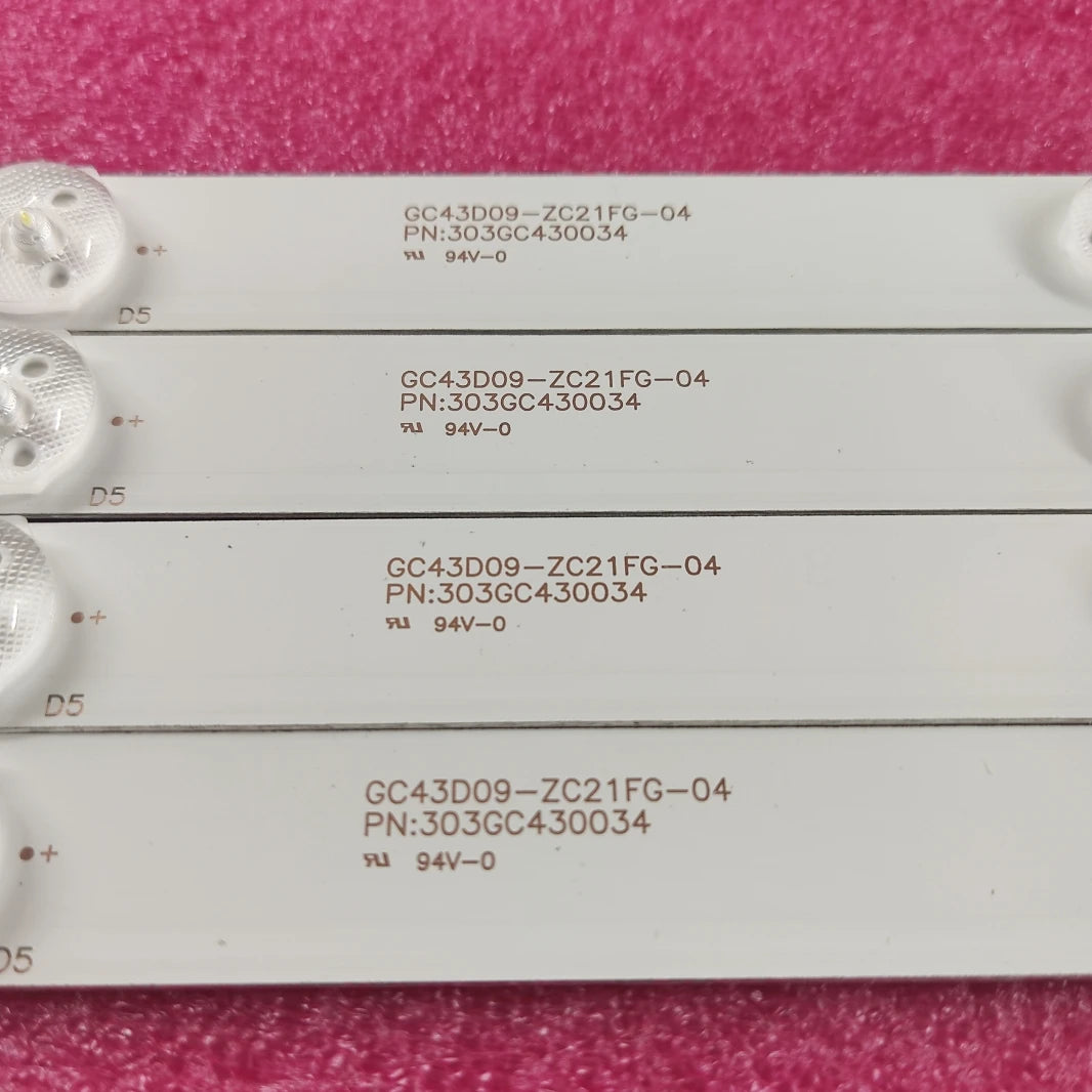 LED Backlight Strip for9 lamp for BBK 43LEM-1023/FTS2C MYSTERY MTV-4324LT2 43PFF5021 43PFF5011 T4312M