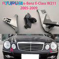 Headlight Repair Kit Bracket Protective Ring Plastic Repair Black for Mercedes BENZ E-Class W211 2005-2009