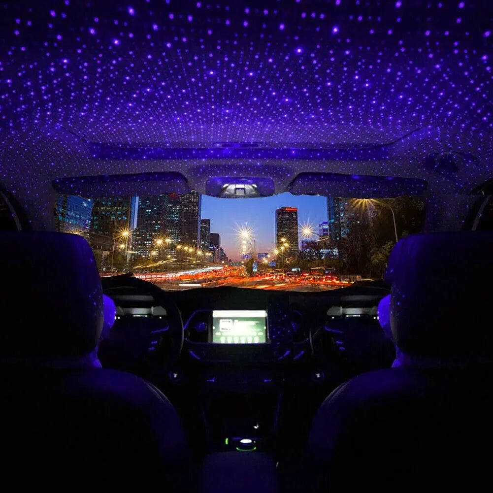 QXNY Mini Car LED Starry Sky Night Light 5V USB Powered Gala