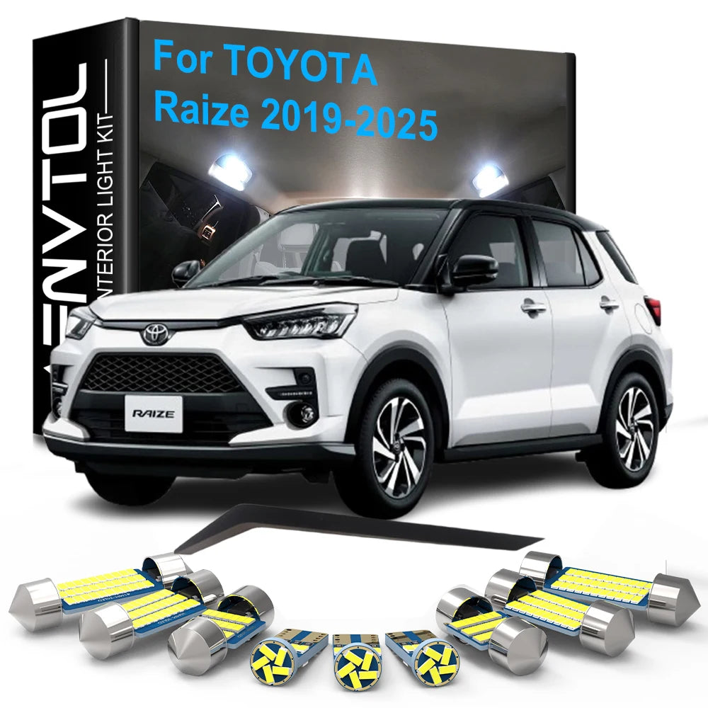 10pcs Car LED Interior Lights Canbus For Toyota Raize 2019 2