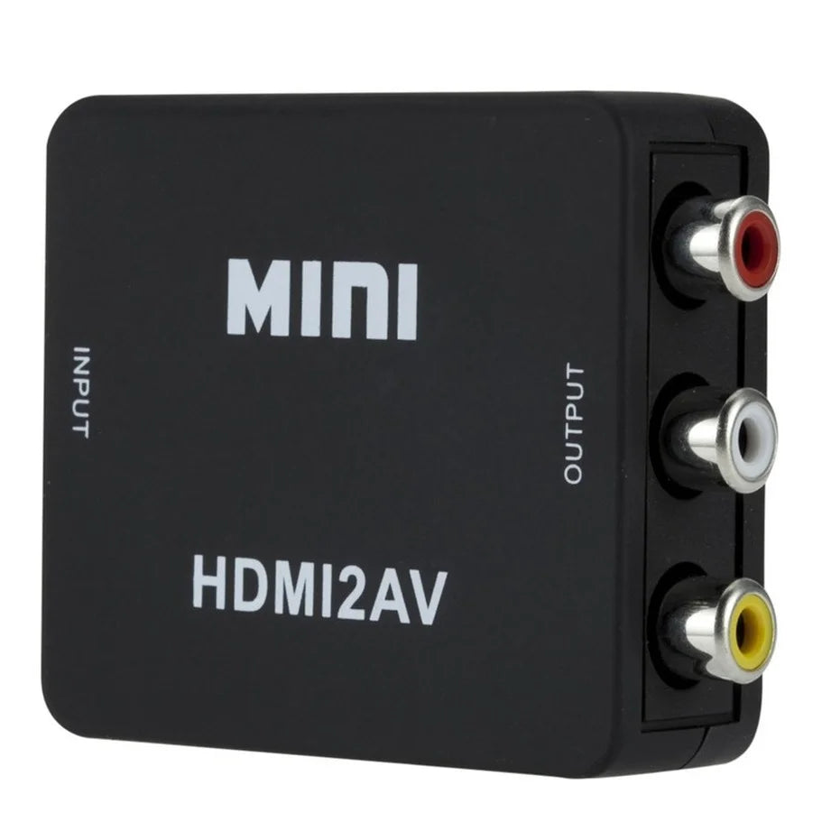 1080P Mini HDMI compatible to AV RCA CVBS L/R Composite Vide