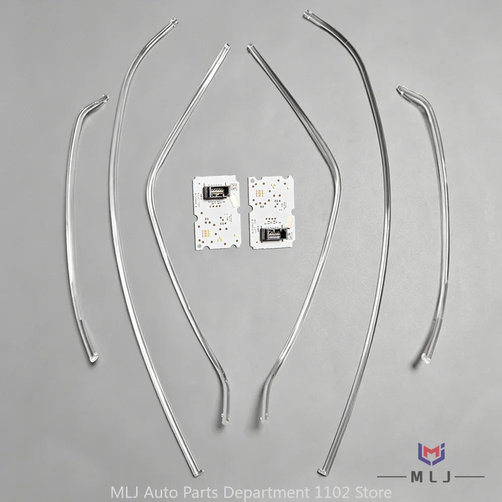 DRL Light Guide Strip Light Tube Bar White DRL Chip Angel EYe Board for Renault 2018-2020