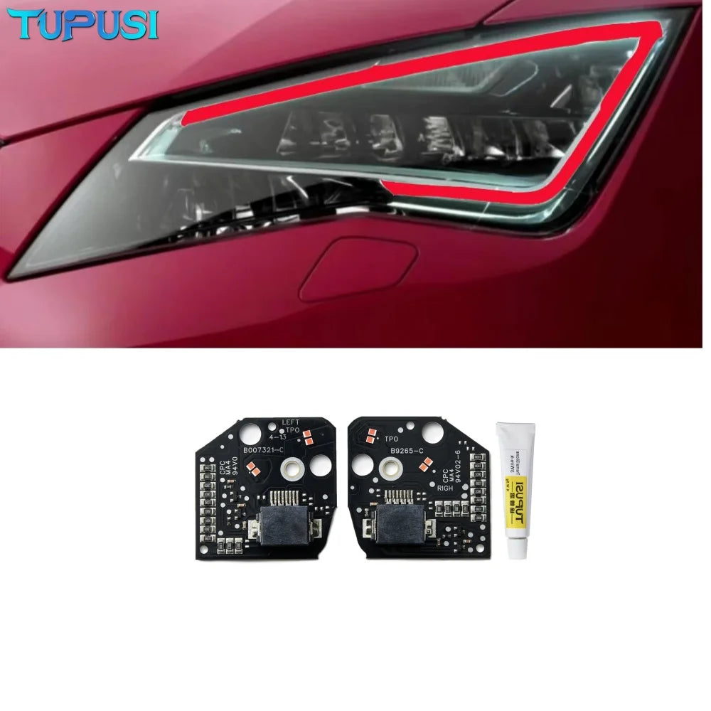 DRL LED Boards for Seat Leon MK3 2013-2016 5F Cupra DRL LED Daytime Running Lights Board Module 5F0941475 for