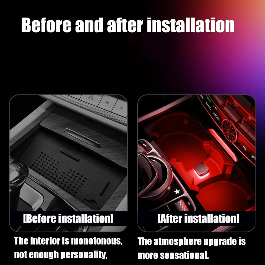 Universal Car USB Led Light Atmosphere Light DC5V Vehicle Am