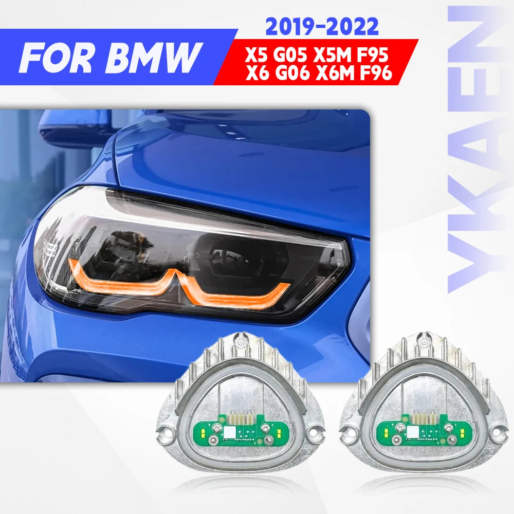 Angel Eyes LED DRL Board Module For 19-22 BMW X5 G05 X5M F95 X6 G06 X6M F96 Non-Laser Headlight Daytime