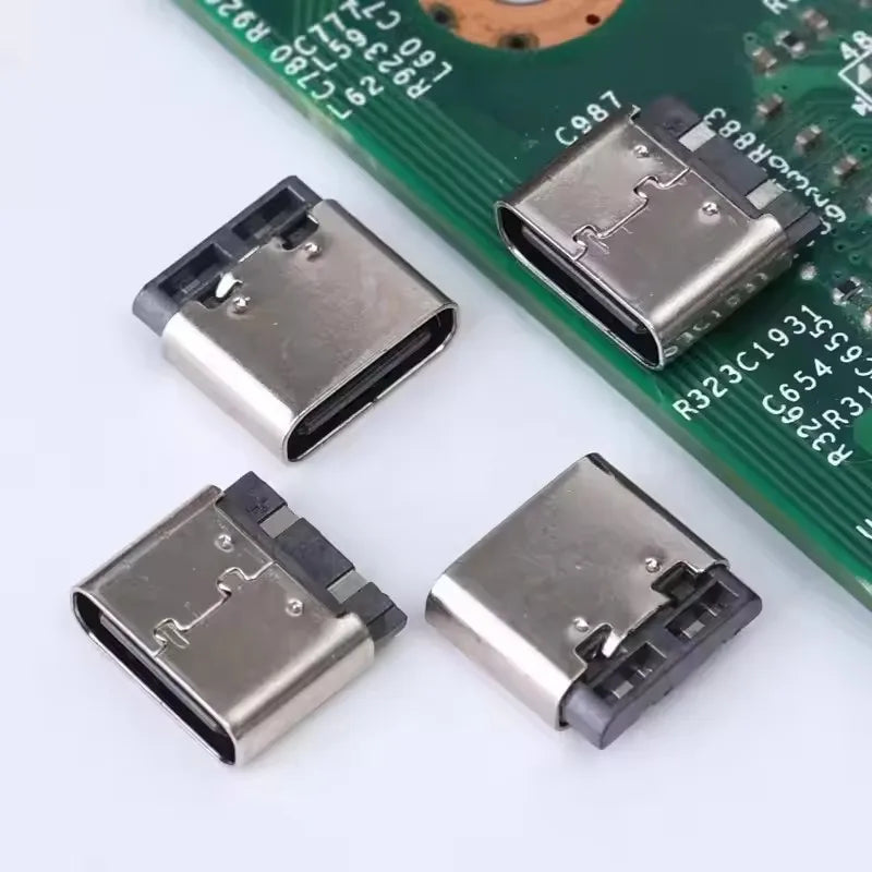 Bare Board Type-C Female Chassis Waterproof 2P Solder Wire U