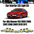 Bulbs Interior Map Dome Door Trunk Glove Box Light Kit Car Accessories for Alfa Romeo 2005-2011