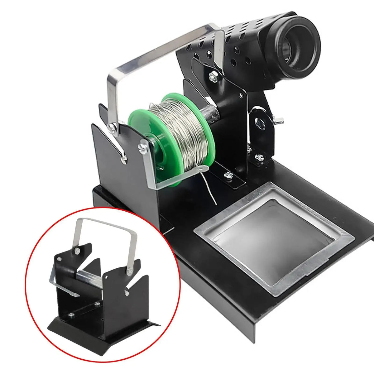 Compact Solder Wire Spool Dispenser Holder Adjustable Metal 
