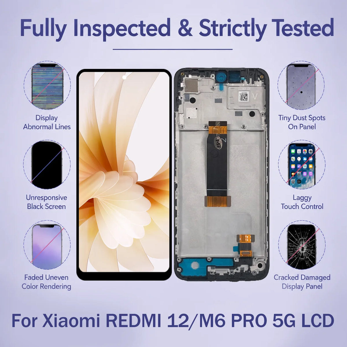 6.79 For Xiaomi Redmi 12 LCD 23053RN02Y Display Touch Screen