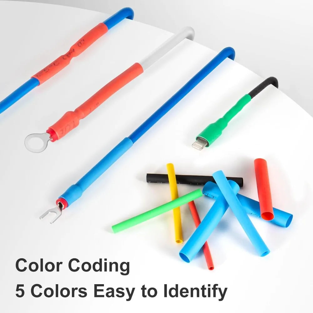 1160/580/164PCS Heat Shrink Tubing Kit 2 1 Shrinkable Wire S