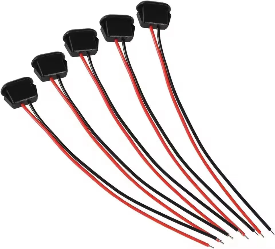 10PCS Type-C Female 2Pin USB Connector Type-C Waterproof wit