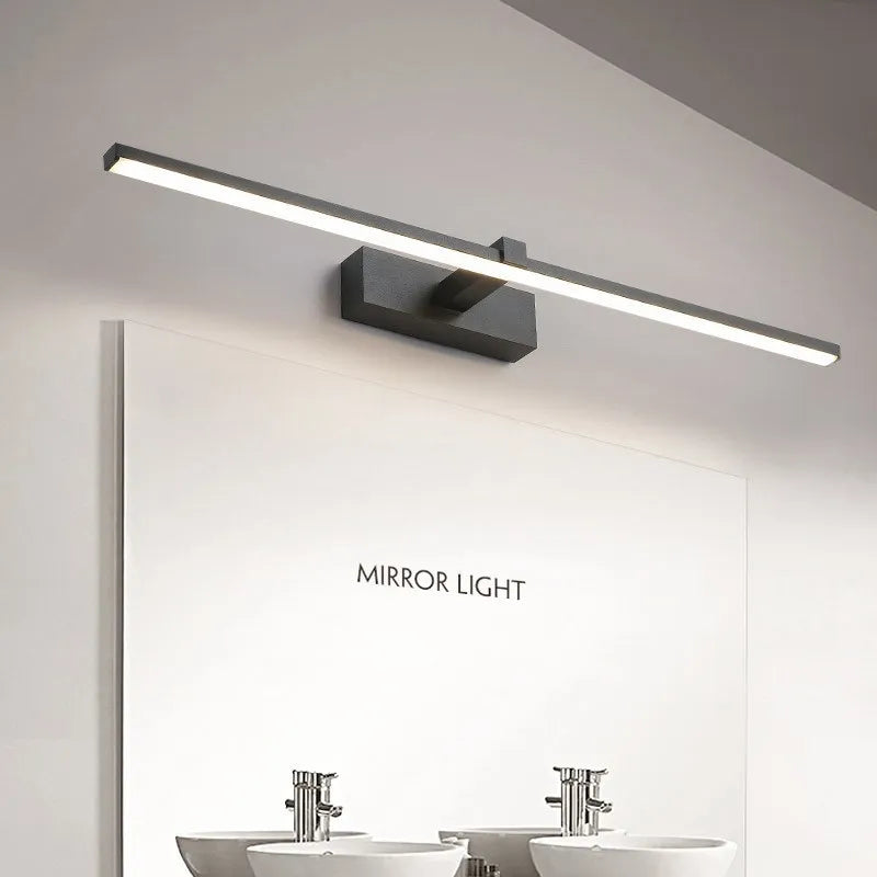 Led Mirror Lights Wall Lamps Bathroom Waterproof White Black